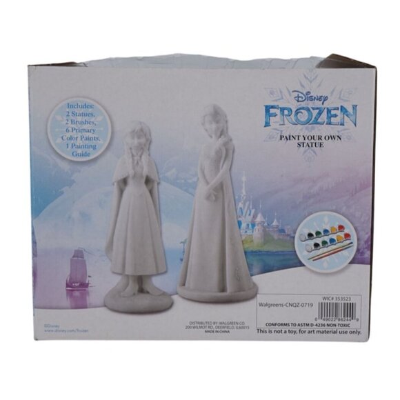 Paint Your Own Disney Frozen Statue – Anna & Elsa Set – Packaging Damaged - Picture 2 of 3